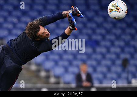 Alfredo Falcone - Lapresse 02/07/2020 Roma (Italie) Sport Soccer Roma - Udinese Italian football Championship League A Tim 2019 2020 - Olimpico Stadium of Roma in the pic:antonio mirante Banque D'Images