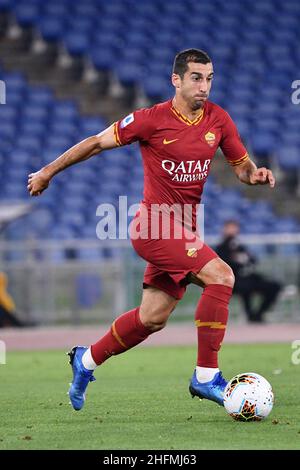 Alfredo Falcone - Lapresse 02/07/2020 Roma (Italie) Sport Soccer Roma - Udinese Italian football Championship League A Tim 2019 2020 - Olimpico Stadium of Roma in the pic:henrikh mkhitaryan Banque D'Images