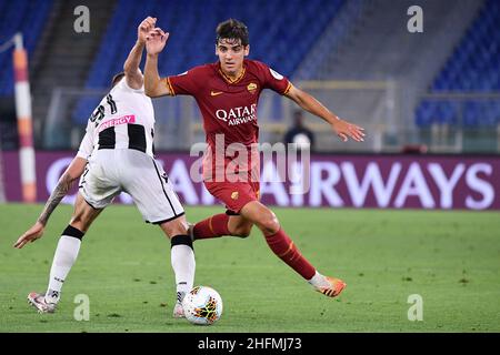 Alfredo Falcone - Lapresse 02/07/2020 Roma (Italie) Sport Soccer Roma - Udinese Italian football Championship League A Tim 2019 2020 - Olimpico Stadium of Roma in the pic:gonzalo villar Banque D'Images