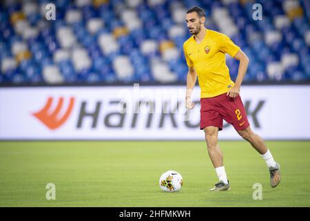 Fabio Rossi/AS Roma/Lapresse 05/07/2020 Naples (Italie) Sport Soccer Napoli-Roma Ligue italienne de football série A Tim 2019/2020 - Stade San Paolo dans la photo: Banque D'Images