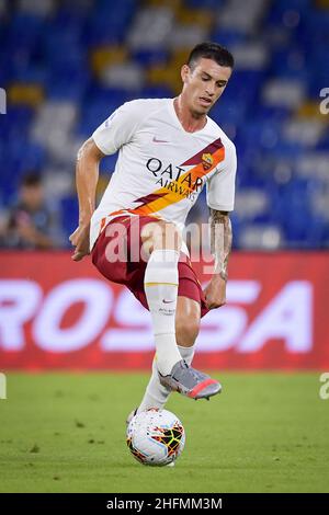 Fabio Rossi/AS Roma/Lapresse 05/07/2020 Naples (Italie) Sport Soccer Napoli-Roma Ligue italienne de football série A Tim 2019/2020 - Stade San Paolo dans la photo: Banque D'Images