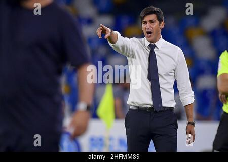 Fabio Rossi/AS Roma/Lapresse 05/07/2020 Naples (Italie) Sport Soccer Napoli-Roma Ligue italienne de football série A Tim 2019/2020 - Stade San Paolo dans la photo: Banque D'Images