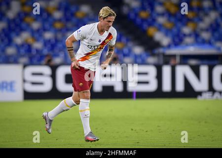 Fabio Rossi/AS Roma/Lapresse 05/07/2020 Naples (Italie) Sport Soccer Napoli-Roma Ligue italienne de football série A Tim 2019/2020 - Stade San Paolo dans la photo: Banque D'Images