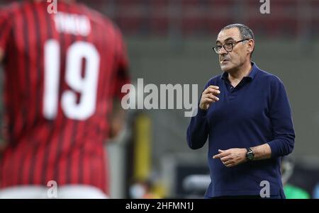 Lapresse - Spada 07 juillet 2020 Milan ( Italie ) Sport Soccer A.C.Milan- saison 2019-2020 - série A Milan vs Juventus dans la photo: sarri Banque D'Images