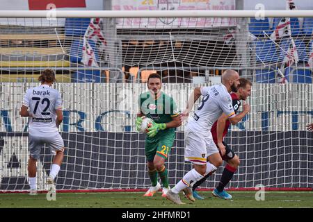 Lapresse/Alessandro Tocco 12 juillet 2020 Cagliari (Italie) Sport Soccer Cagliari Calcio vs US Lecce League A TIM 2019/2020 "Sardegna Arena" Stadium&#xA0; sur la photo:Gabriel 21(US Lecce) Banque D'Images