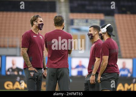 Lapresse - Fabio Ferrari 13 juillet 2020 Milan, Italie sport de football EXCLUSIF TURIN FC Inter vs Turin - Italien football Championship League A TIM 2019/2020 - Stade "San Siro".Dans le pic: Torino FC joueurs Banque D'Images