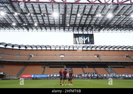 Lapresse - Fabio Ferrari 13 juillet 2020 Milan, Italie sport de football EXCLUSIF TURIN FC Inter vs Turin - Italien football Championship League A TIM 2019/2020 - Stade "San Siro".Dans le pic: Torino FC joueurs Banque D'Images