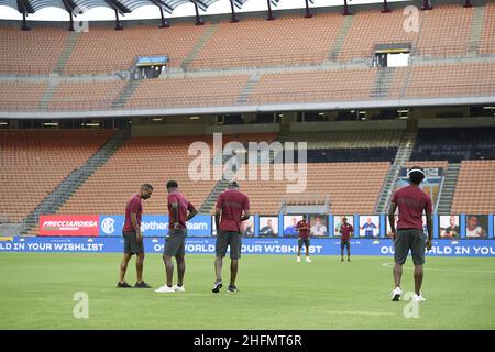 Lapresse - Fabio Ferrari 13 juillet 2020 Milan, Italie sport de football EXCLUSIF TURIN FC Inter vs Turin - Italien football Championship League A TIM 2019/2020 - Stade "San Siro".Dans le pic: Torino FC joueurs Banque D'Images