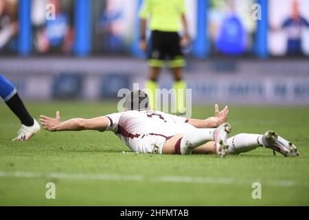 Lapresse - Fabio Ferrari 13 juillet 2020 Milan, Italie sport de football EXCLUSIF TORINO FC Inter vs Torino FC - Italian football Championship League A TIM 2019/2020 - Stade "San Siro".Dans le pic:Sasa Lukic (Torino FC); Banque D'Images