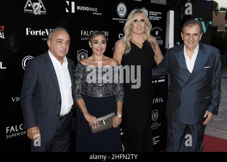 Lapresse - Fabio Ferrari 23 juillet 2020 Cagliari, Italie divertissement début de soirée 'Filming Italy Sardegna Festival' - édition 3rd.Sur la photo : Banque D'Images