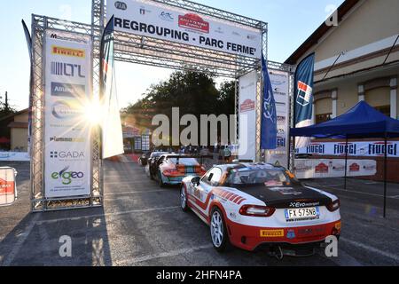 Foto Alfredo Falcone - LaPresse26/07/2020 Fiuggi ( Italia)Sport Rally di Romanella foto:Roberto Gobbin (IT) Abarth 124 Rally #35 Winners Rally Team - Rally di Roma capitale ERC Banque D'Images