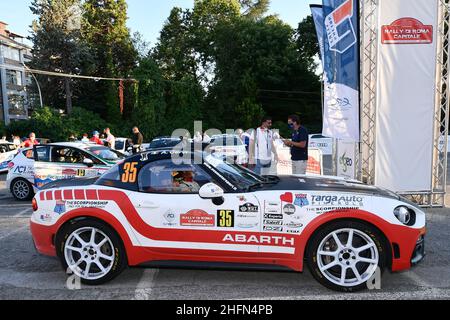 Foto Alfredo Falcone - LaPresse26/07/2020 Fiuggi ( Italia)Sport Rally di Romanella foto:Roberto Gobbin (IT) Abarth 124 Rally #35 Winners Rally Team - Rally di Roma capitale ERC Banque D'Images