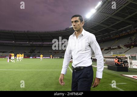 Lapresse - Fabio Ferrari 29 juillet 2020 Turin, Italie sport football EXCLUSIF TORINO FC Torino FC vs AS Roma - Italian football Championship League A TIM 2019/2020 - stade "Olimpico Grande Torino".Dans la photo: Moreno Longo Banque D'Images