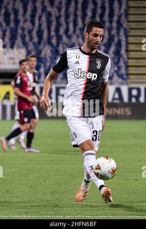 Lapresse/Alessandro Tocco 29 juillet 2020 Cagliari (Italie) Sport Soccer Cagliari Calcio vs Juventus League A TIM 2019/2020 "Sardegna Arena" Stadium&#xA0; sur la photo:Rodrigo Betancur 30(Juventus FC) Banque D'Images