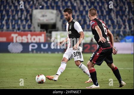 Lapresse/Alessandro Tocco 29 juillet 2020 Cagliari (Italie) Sport Soccer Cagliari Calcio vs Juventus League A TIM 2019/2020 "Sardegna Arena" Stadium&#xA0; sur la photo:Rodrigo Betancur 30(Juventus FC) Banque D'Images