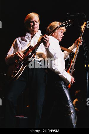 The Moody Blues en concert au Royal Albert Hall de Londres, Royaume-Uni.17th mai 2002. Banque D'Images