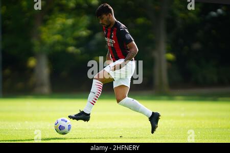 Lapresse - Spada 02 septembre 2020 Carnago , Varese ( Italie ) Sport Soccer A.C.Milan- saison 2020-2021 - Serie A Milanello centre sportif - friendly Match - AC Milan vs Novara dans le pic: Paqueta Banque D'Images