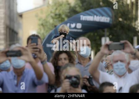 Lapresse - Fabio Ferrari septembre, 10 2020 Terni (Italie) Sport Cyclisme Tirreno Adriatico Edition 55 - de Terni à Cascia - 194 km Banque D'Images