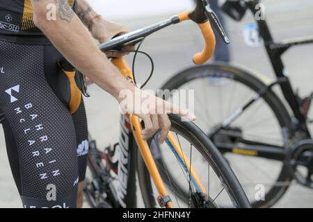 Lapresse - Fabio Ferrari septembre, 10 2020 Terni (Italie) Sport Cyclisme Tirreno Adriatico Edition 55 - de Terni à Cascia - 194 km Banque D'Images