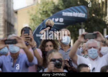 Lapresse - Fabio Ferrari septembre, 10 2020 Terni (Italie) Sport Cyclisme Tirreno Adriatico Edition 55 - de Terni à Cascia - 194 km Banque D'Images