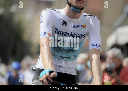 Lapresse - Fabio Ferrari septembre, 10 2020 Terni (Italie) Sport Cyclisme Tirreno Adriatico Edition 55 - de Terni à Cascia - 194 km Banque D'Images