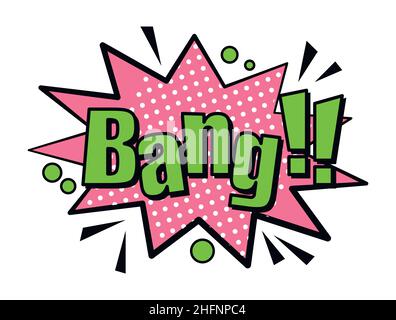 Coup !bulle vocale de style rétro.Illustration vectorielle isolée sur fond blanc Illustration de Vecteur