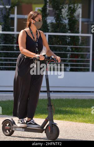 Alfredo Falcone - Lapresse 14/09/2020 Roma (Italie) Sport tennis Internazionali BNL d'Italia 2020 dans le pic:scooter ouvrier Banque D'Images