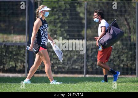 Alfredo Falcone - Lapresse 14/09/2020 Roma (Italie) Sport tennis Internazionali BNL d'Italia 2020 dans le pic:joueur de tennis Banque D'Images