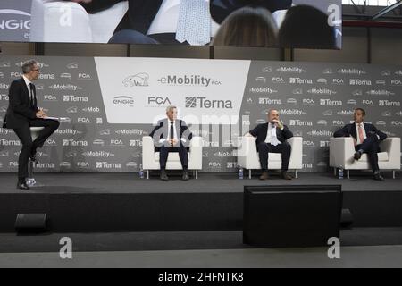 Lapresse/Andrea Alfano 14 septembre 2020 Turin (Italie) automobile FCA véhicule-à-grille Banque D'Images