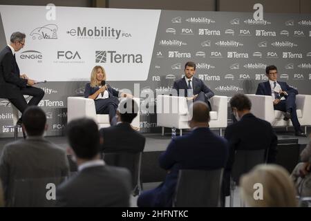 Lapresse/Andrea Alfano 14 septembre 2020 Turin (Italie) automobile FCA véhicule-à-grille Banque D'Images