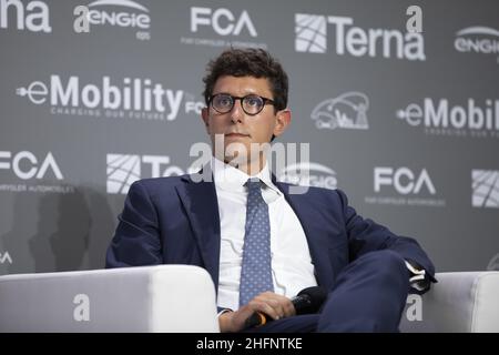 Lapresse/Andrea Alfano 14 septembre 2020 Turin (Italie) automobile FCA véhicule-à-grille sur la photo : Giovanni Ravina Directeur de l'innovation Engie eps Banque D'Images