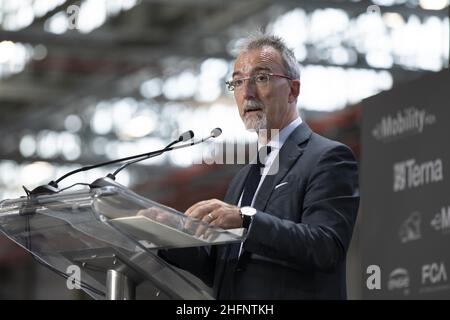 Lapresse/Andrea Alfano 14 septembre 2020 Turin (Italie) automobile FCA véhicule-grille sur la photo: Pietro Gorlier COO FCA Banque D'Images