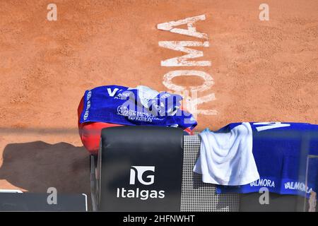 Alfredo Falcone - Lapresse 16/09/2020 Roma (Italie) Sport tennis Novak Djokovic (SRB) vs Salvatore Caruso (ITA) Internazionali BNL d'Italia 2020 dans le pic: Banque D'Images