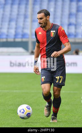 Lapresse - Tano Pecoraro 20 septembre 2020 City Genova - (Italie) Sport Soccer Gênes vs Napoli Italian football Championship League A TIM 2020/2021 - "Luigi Ferraris" Stadium dans le pic: Zappacosta davide Banque D'Images