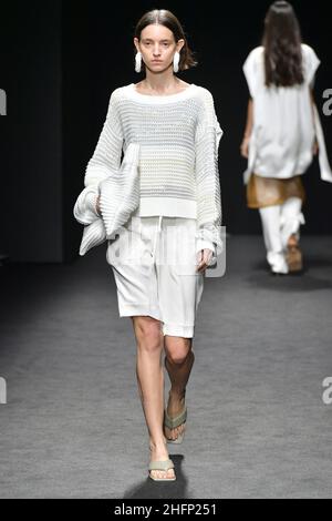 GIAN Mattia d'Alberto - Lapresse 2020-09-23 Milan Italie Entertainment Milan Fashion week Simona Marziali&#x2019;s show in the photo: The show Banque D'Images