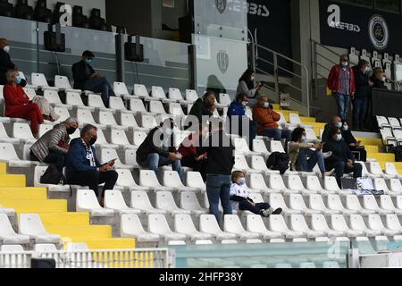 Foto Albano Venturini/Lapresse 27 settembre 2020 Cesena, Italia sport calcio Spezia vs Sassuolo - Campionato di calcio série A TIM 2020/2021 - stadio Dino ManuzziNella foto:Pubblicophoto Albano Venturini/Lapresse 27 septembre 2020 Cesena, Italie football sport Spezia vs Sassuolo - Ligue italienne de championnat de football A TIM 2020/2021 - Dino Manuzzi stadiumDin le pic: Supporter Banque D'Images