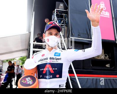 Jennifer Lorenzini/Lapresse 03 octobre 2020 Italie Sport Cycling Giro d'Italia 2020 - 103th Edition - Stage 1 - ITT - de Monreale à Palerme dans le pic: Filippo Ganna Banque D'Images