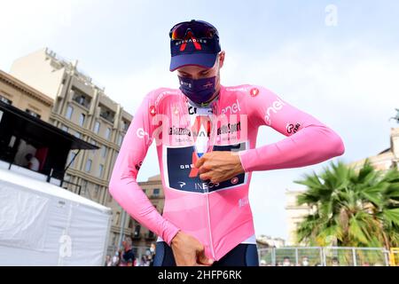 Jennifer Lorenzini/Lapresse 03 octobre 2020 Italie Sport Cycling Giro d'Italia 2020 - 103th Edition - Stage 1 - ITT - de Monreale à Palerme dans le pic: Filippo Ganna Banque D'Images