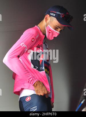 Jennifer Lorenzini/Lapresse 03 octobre 2020 Italie Sport Cycling Giro d'Italia 2020 - 103th Edition - Stage 1 - ITT - de Monreale à Palerme dans le pic: Filippo Ganna Banque D'Images