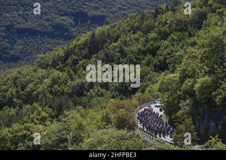 Fabio Ferrari/Lapresse 08 octobre 2020 Italie Sport Cycling Giro d'Italia 2020 - 103th Edition - Stage 6 - de Castrovillari à Matera dans le pic: Pendant la course Banque D'Images