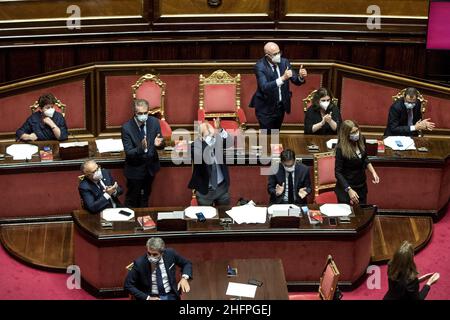 Roberto Monaldo / Lapresse 14-10-2020 Rome (Italie) Sénat - mise à jour de la note au document économique et financier 2020 dans le pic l'exultation du gouvernement Banque D'Images