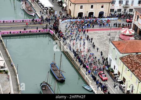 Jennifer Lorenzini/Lapresse 15 octobre 2020 Italie Sport Cycling Giro d'Italia 2020 - 103th Edition - Stage 12 - de Cesenatico à Cesenatico dans le pic: La course Banque D'Images