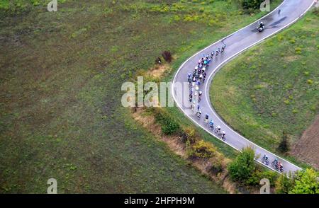 Jennifer Lorenzini/Lapresse 15 octobre 2020 Italie Sport Cycling Giro d'Italia 2020 - 103th Edition - Stage 12 - de Cesenatico à Cesenatico dans le pic: La course Banque D'Images