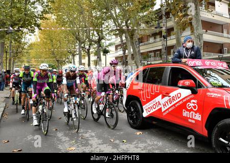 Massimo Paolone/Lapresse 16 octobre 2020 Italie Sport Cycling Giro d'Italia 2020 - 103th Edition - Stage 13 - de Cervia à Monselice dans le pic: Le départ de Cervia Banque D'Images