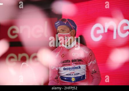 Marco Alpozzi/Lapresse 16 octobre 2020 Italie Sport Cyclisme Giro d'Italia 2020 - 103th Edition - Stage 13 - de Cervia à Monselice dans le pic: ALMEIDA Joao DECEUNINCK - RAPIDE - PAS Banque D'Images