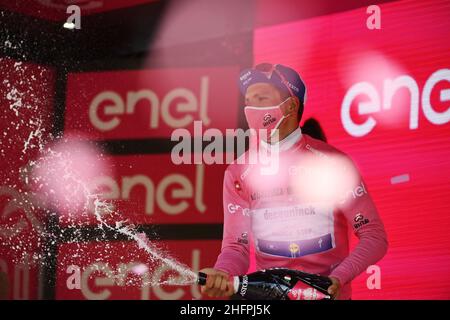 Marco Alpozzi/Lapresse 16 octobre 2020 Italie Sport Cyclisme Giro d'Italia 2020 - 103th Edition - Stage 13 - de Cervia à Monselice dans le pic: ALMEIDA Joao DECEUNINCK - RAPIDE - PAS Banque D'Images