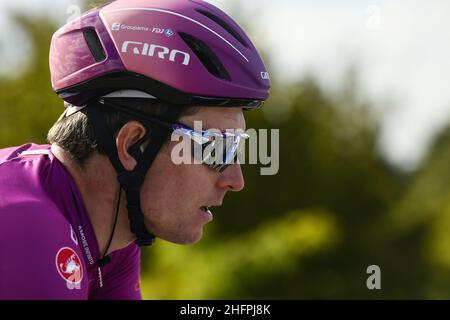 Fabio Ferrari/Lapresse 16 octobre 2020 Italie Sport Cycling Giro d'Italia 2020 - 103th Edition - Stage 13 - de Cervia à Monselice dans le pic: Pendant la course.DEMARE Arnaud( FRA )GROUPAMA - FDJ Banque D'Images