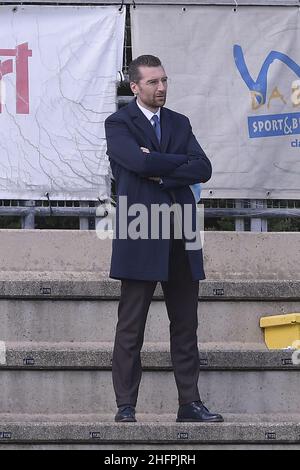 Luciano Rossi/ Roma/ Lapresse 17/10/2020 Rome (Italie) Sport Soccer AS Roma - Atalanta Primavera Championship 2020 2021 - Tre Fontane Stadium of Rome in the pic: Morgan de Sanctis Banque D'Images