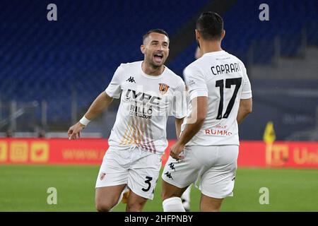 Fabrizio Corradetti / Lapresse octobre 18st 2020 Rome, Italie Sport Soccer Roma vs Lazio - Championnat italien de football League A TIM 2018/2019 - Stade Olimpico.Sur la photo : Banque D'Images