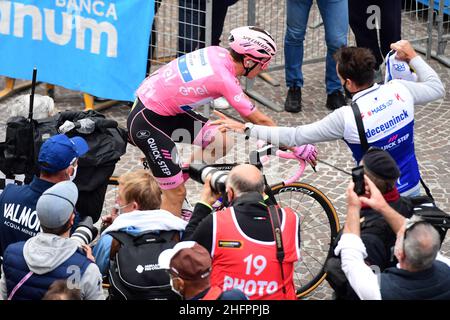 Jennifer Lorenzini/Lapresse 20 octobre 2020 Italie Sport Cycling Giro d'Italia 2020 - 103th Edition - Stage 16 - d'Udine à San Daniele del Friuli dans le pic: ALMEIDA Joao Banque D'Images